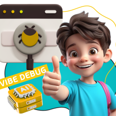 Тестирование & Vibe Debug. Охотники за багами - КИБЕРшкола программирования для детей, компьютерные курсы для школьников, начинающих и подростков - KIBERone г. Самара