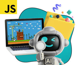 Язык программирования JavaScript + AI. Проектное обучение + геймификация + AI-помощники - КИБЕРшкола программирования для детей, компьютерные курсы для школьников, начинающих и подростков - KIBERone г. Самара